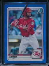 QUIN COTTON 2020 Bowman Chrome Draft BLUE REFRACTOR #/150 Rookie Card RC