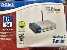 D-Link DI-524 AirPlus G 802.11g/2.4GHz Wireless Router Ethernet Router NEW. 