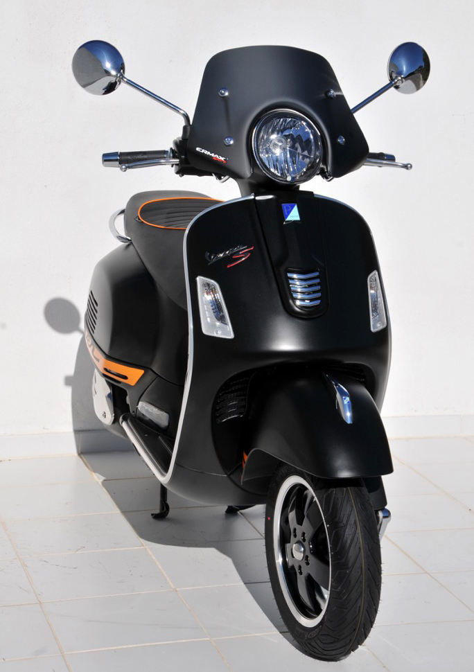Bulle saute-vent Ermax 30 cm grand phare scooter Piaggio GTS GT 125 300 2008-2015