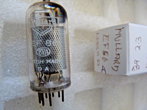 EF86 Mullard Long Mesh Square Getter Used  Old Stock Valve Tube A  1 pc JLY18C  - Imagen 1 de 2