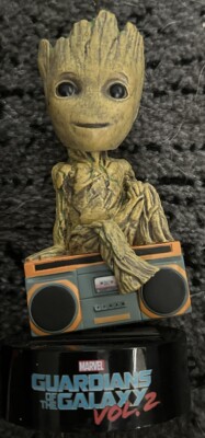 Marvel Groot Body Knocker- Solar Power Bobble Head Guardians Of The Galaxy Vol 2