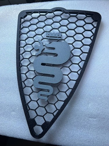 Griglia Scudo A Nido D'Ape Alfa Romeo Mito 2008-2015 Con Biscione GRIGIO - Bild 2 von 5