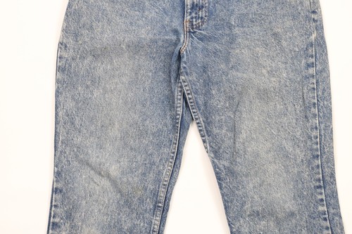 Vintage 80s Levis 305 Orange Tab Boys 33x28 Husky Acid Wash Denim Jeans USA - Picture 3 of 14