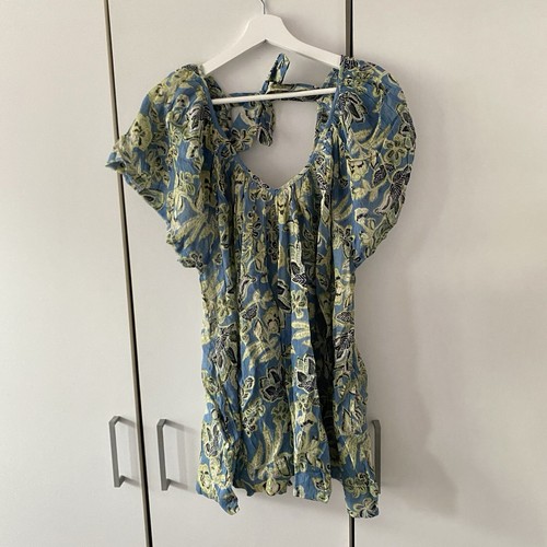 Free People Kauai Getaway Printed Tunic Size S Small Floral - Picture 8 of 16