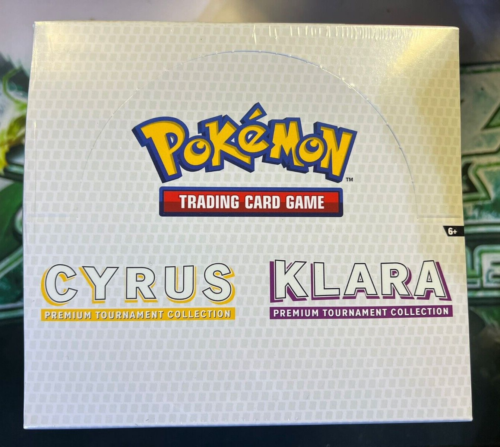 Pokemon Cyrus and Klara Premium Tournament Collection Display Sealed - Afbeelding 1 van 6