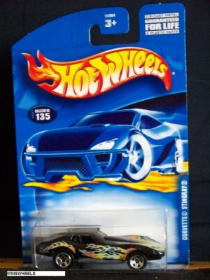 2001 HOT WHEELS #135 -1 CORVETTE STINGRAY 5SP MALAY     2001 AM CA