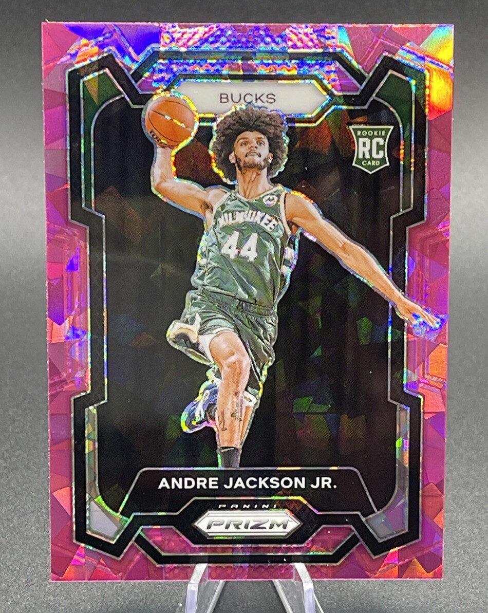 2023-24 Panini Prizm Andre Jackson Jr. Pink Ice RC Rookie #131 Mega Exclusive