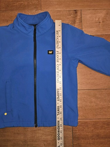 CAT Caterpillar Softshell Full Zip Jacket Blue Youth Size 6/7 - Picture 11 of 11