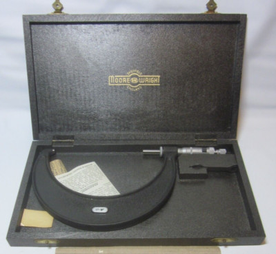 Bügelmessschraube von Moore & Wright Sheffield 5-6'' Nr966 Vintage sehr fast neuwertig
