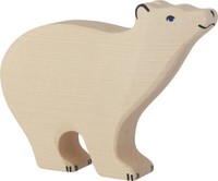 EisbÄR Von Holztiger Holztier HolzbäR Arktis Handgerfertigt Made In Europe Neu