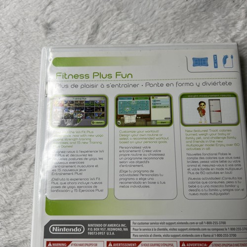 Nintendo Wii FIT PLUS: 2009 Game Only - BRAND NEW - Factory Sealed - Picture 4 of 8