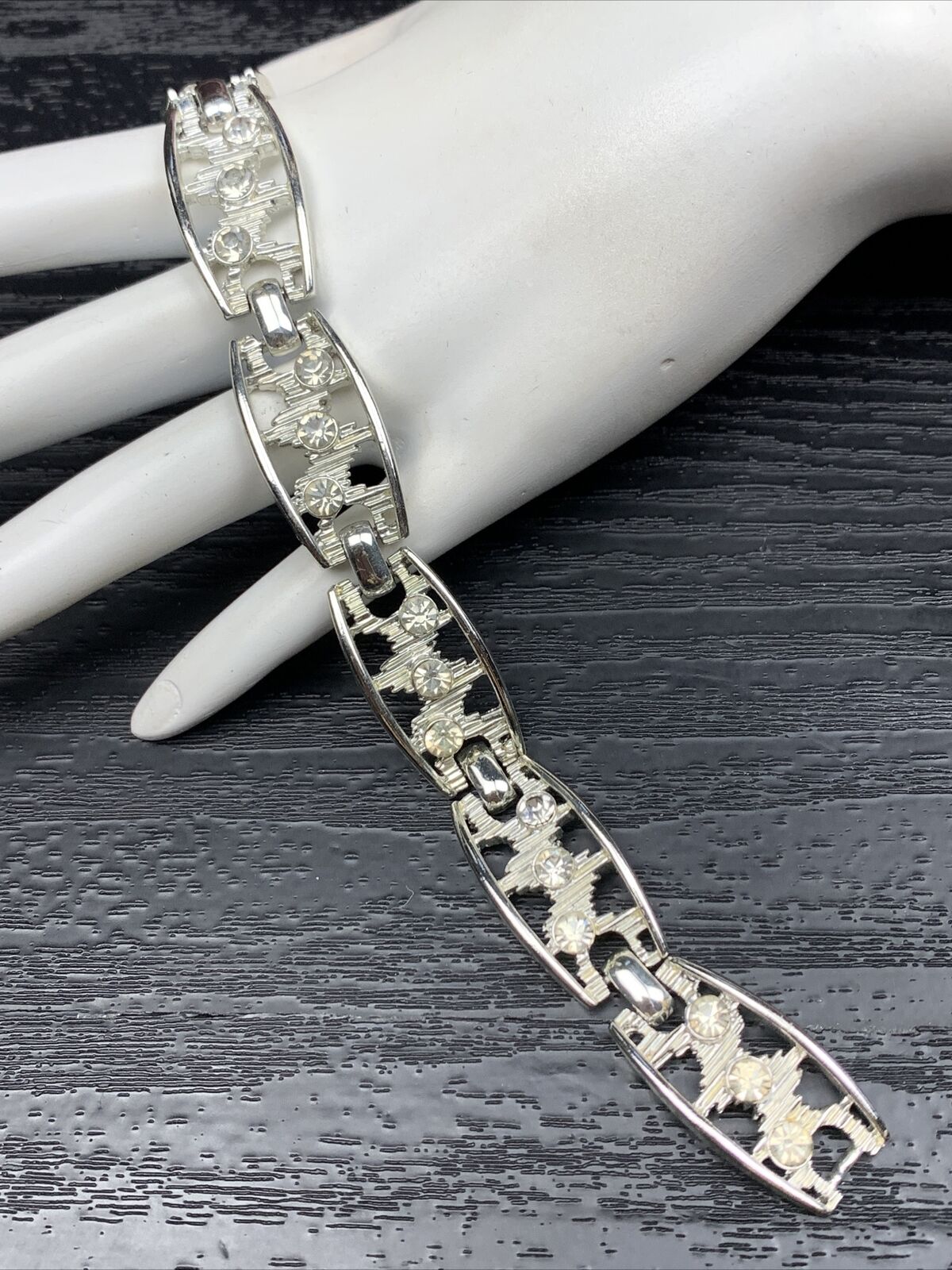 Vintage Signed Pegasus  CORO  Bracelet Silver Cle… - image 2
