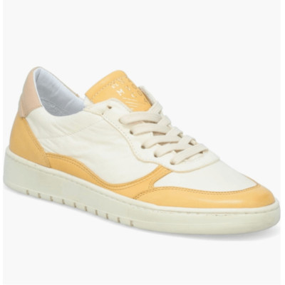 Miz Mooz Veronica Leather Sneaker Lightweight Yellow/White Size 9 Euro 40, NWT