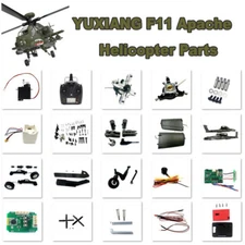 YUXIANG F11 F11S Apache Helicopter Propeller Blades Landing Gear Motor Fuselage