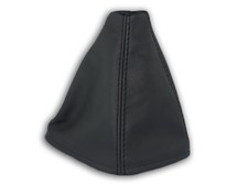 SCHALTMANSCHETTE FÜR SAAB 9-3 93 1998-2002 SCHALTSACK LEDER und NAHT SCHWARZ