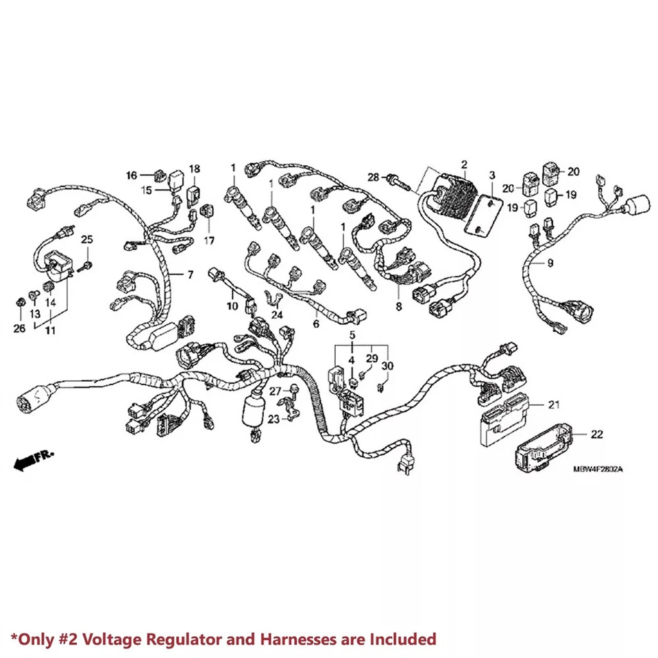 Stator & Gasket Regulator Rectifier for Honda CBR600F4 CBR600F4I 2002-2006 - Image 2 of 4