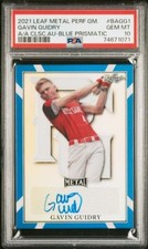 2021 Perfect Game Blue Prismatic AUTOGRAPH 20/30 GAVIN GUIDRY Tigers LSU PSA 10