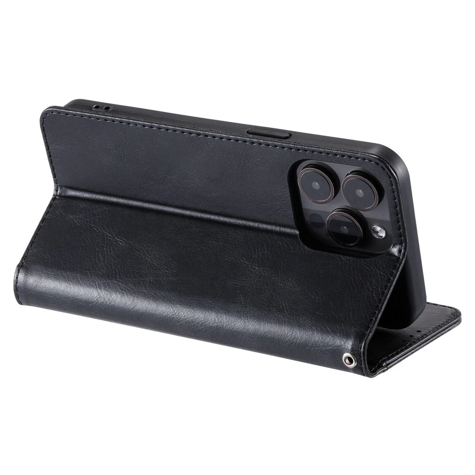 Flip Leather Card Wallet Cover Case For Xiaomi Redmi Note 13 Pro 10S 12 11T 10T - Image 4 of 4