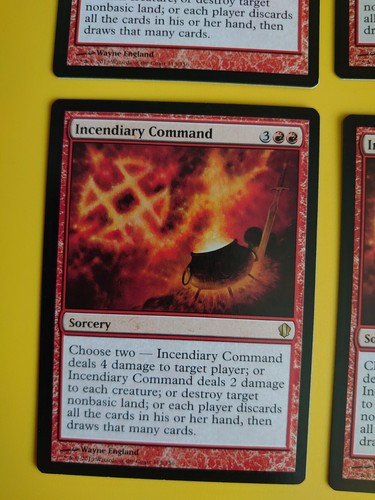 MTG Card. Incendiary Command playset. Commander 2013 4 cards Sorcery - Picture 3 of 5