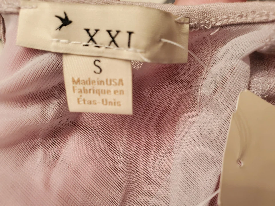 Twenty One XXI Mujer Camisa Top Blusa Talla S Pequeña Marrón Cacao NUEVA Foto 2 de 4