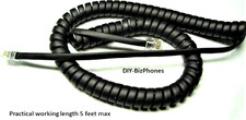 10-Pack Lot Black 9Ft Handset Cord for Mitel 5200 5300 6900 Series Phone Curly