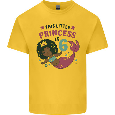 6. Meerjungfrau Geburtstag 6 Jahre Kinder T-Shirt Kinder