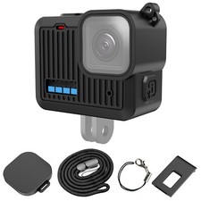 For GoPro HERO 2024 PULUZ Silicone Protective Case Side Interface Cover with Len