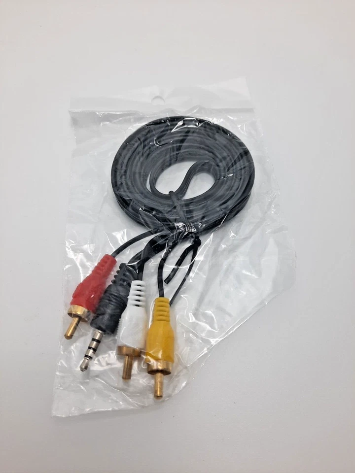 3.5mm to 3RCA Video Cable for Camcorder 4.5 ft - Image 2 of 3
