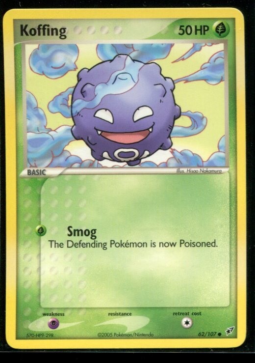 Koffing - ex Deoxys 62/107 2005 NM Pokemon