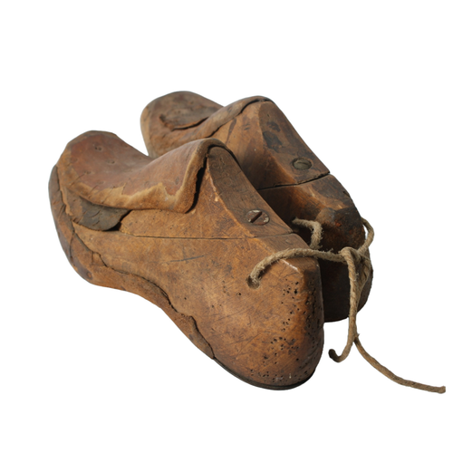 Antica scarpa in legno ultima, strumento calzolaio artigianale, 24 cm, vintage da collezione - Foto 4 di 9
