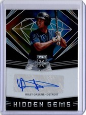 RILEY GREENE 2020 Elite Extra Edition Baseball HIDDEN GEMS RC AUTO 