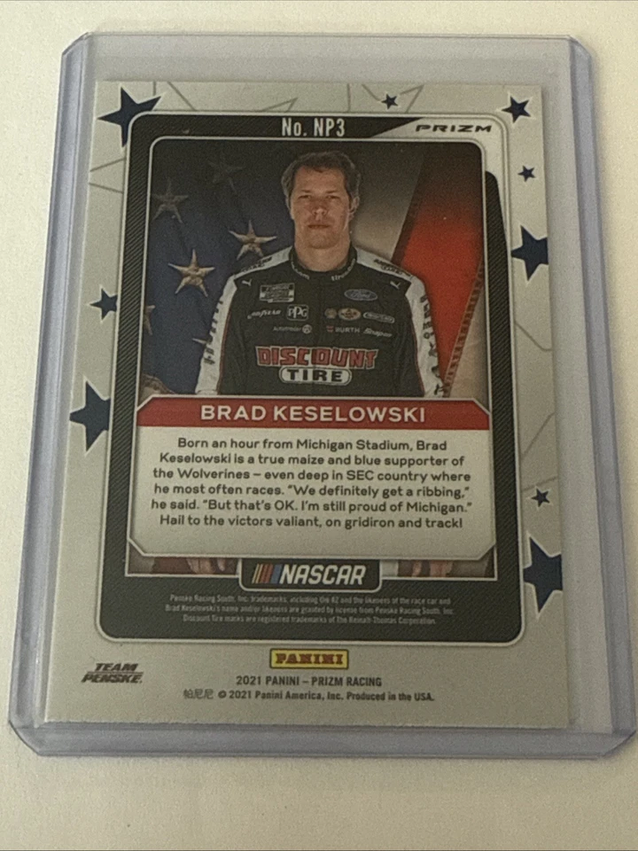 2021 Panini Prizm Brad Keselowski National Pride Mojo Refractor - Image 3 of 3