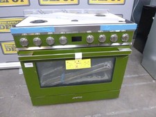 Smeg Range Cooker Olive Green CPF9GPOG 90cm Portofino Dual Fuel AGraded(CH-2680)