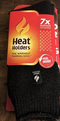 #ad Heat Holders Original Thermal Socks Black Charcoal Man. 7 12 Women 8 13 $14.47