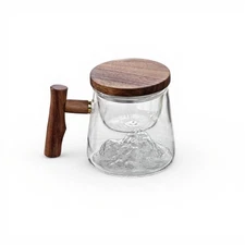 Glass Tea Infuser Mug with Tea-Water Separation