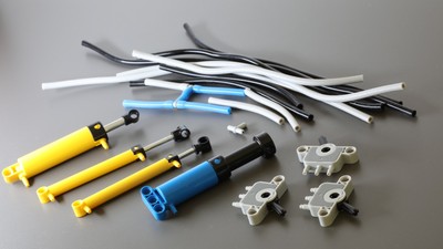 LEGO Technic: Pneumatik-Teile (aus Modell 42128, Schwerlast Abschleppwagen)