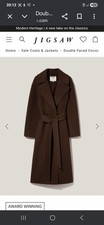 Jigsaw Elegant Double Faced Wool Wrap Coat
