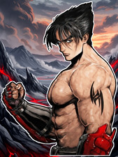 Video Game Tekken Jin Kazama 6" High Quality Vinyl Sticker