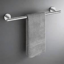 USHOWER 18" Bathroom Towel Bar Polished Chrome SUS304 Stainless Steel Wall Mount