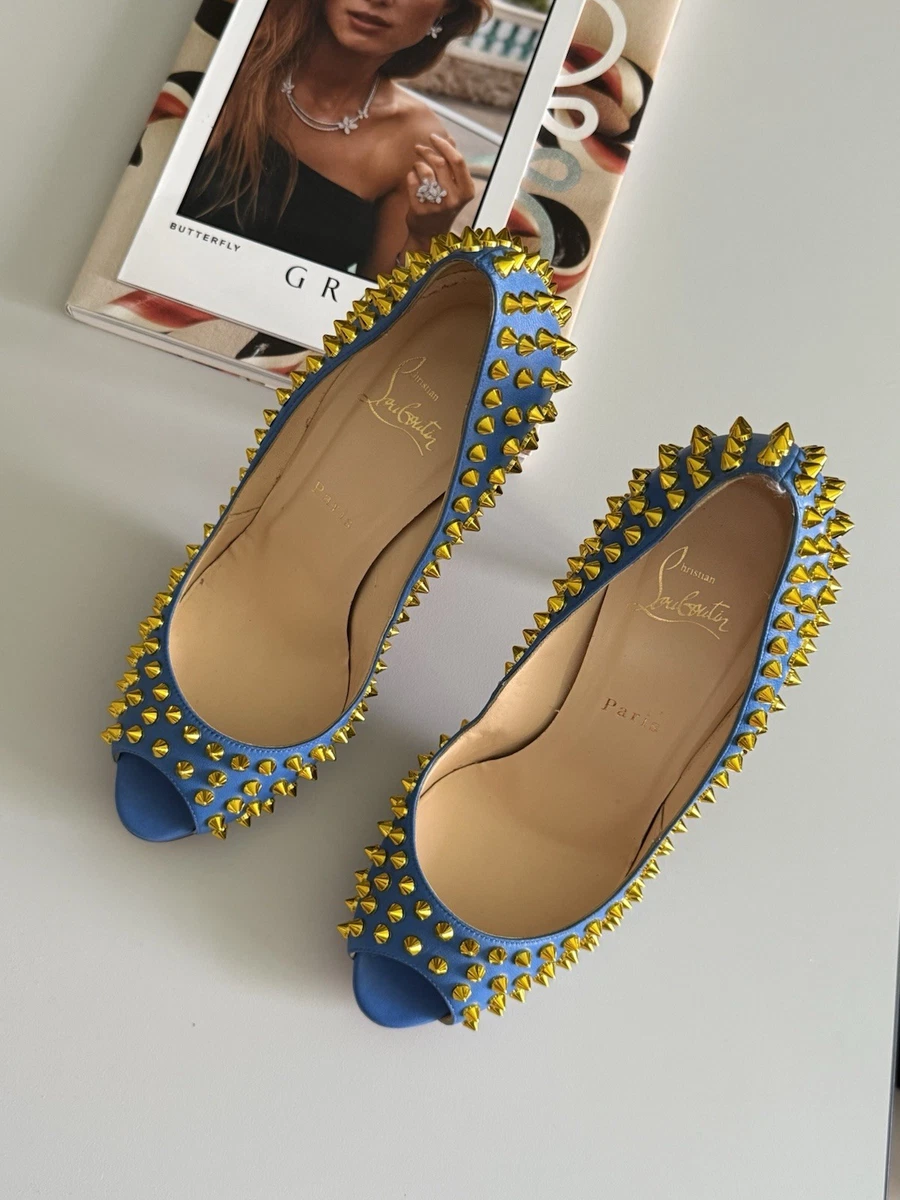 Christian Louboutin Women's Blue Spikes for sale | eBay