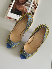 CHRISTIAN LOUBOUTIN LADY PEEP SPIKES 150