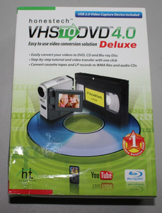 Honestech VHS to DVD 4.0 Deluxe USB 2.0 Video Capture Device Included Brand New