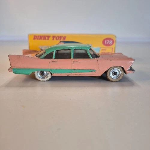 Dinky Toys Vintage Boxed Plymouth Plaza 178 Original Vintage Pink/Green