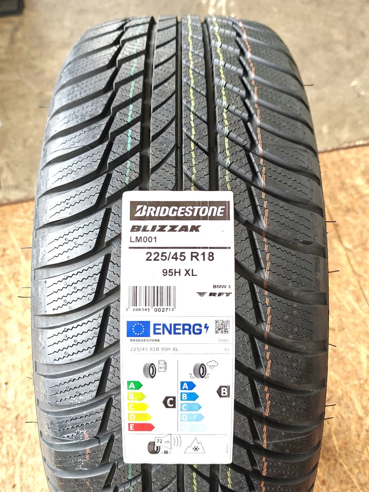 1 Winterreifen Runflat 225/45 R18 95H XL BRIDGESTONE Blizzak LM001 *  DOT4222 #9 - Bild 2 von 2