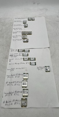 Laptop WiFi Cards AX200 AX201 8260 Intel Realtek Atheros Lot Of 19