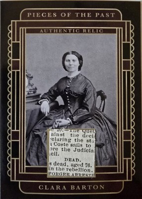 CLARA BARTON 2025 Pieces Of The Past One Time Series AUTHENTIC Relic #SR-CB