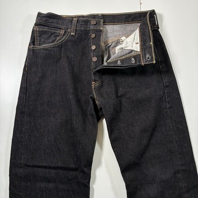Y2K Levi s 501XX Jeans 31x30 Dark Blue Wash Denim Button Fly USA (Tag 32x32)