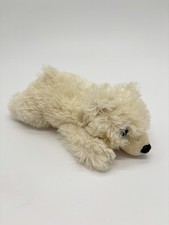 Aurora White Polar Bear Plush Laying Down Stuffed Animal 8  