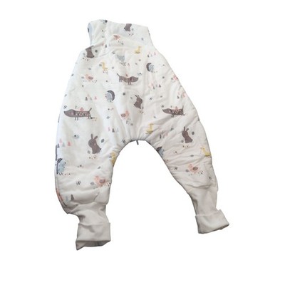 Julius Zöllner Schlafoverall Jumper Jersey Baumwolle Crazy Animals Größe 80