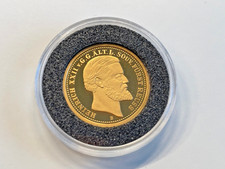 1875 B HEINRICH XXII. 20 Mark REUSS 585/1000 Gold  2003 Neuprägung PP 3,55g 20mm